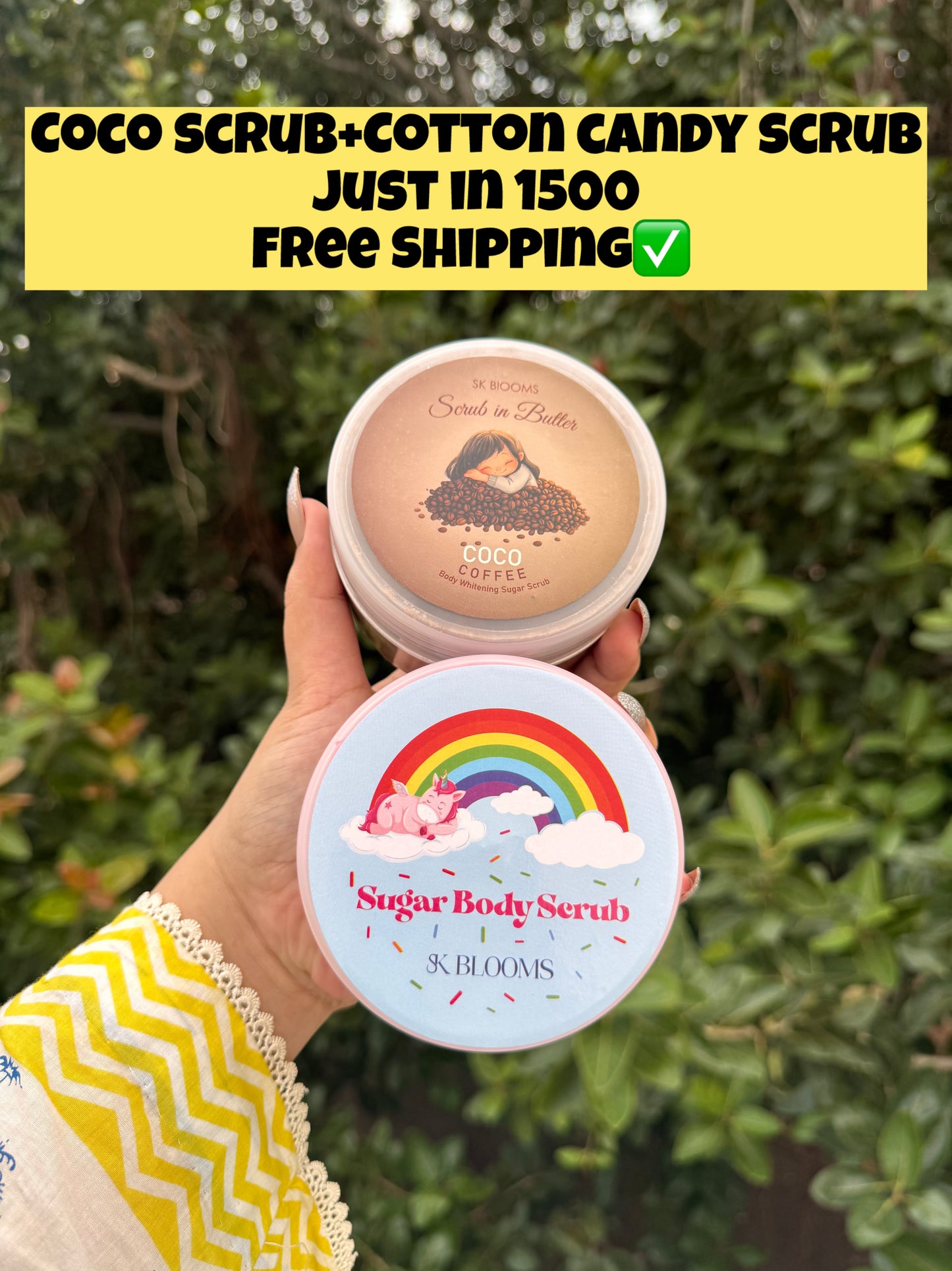 Coco scrub+cotton candy scrub Bundle